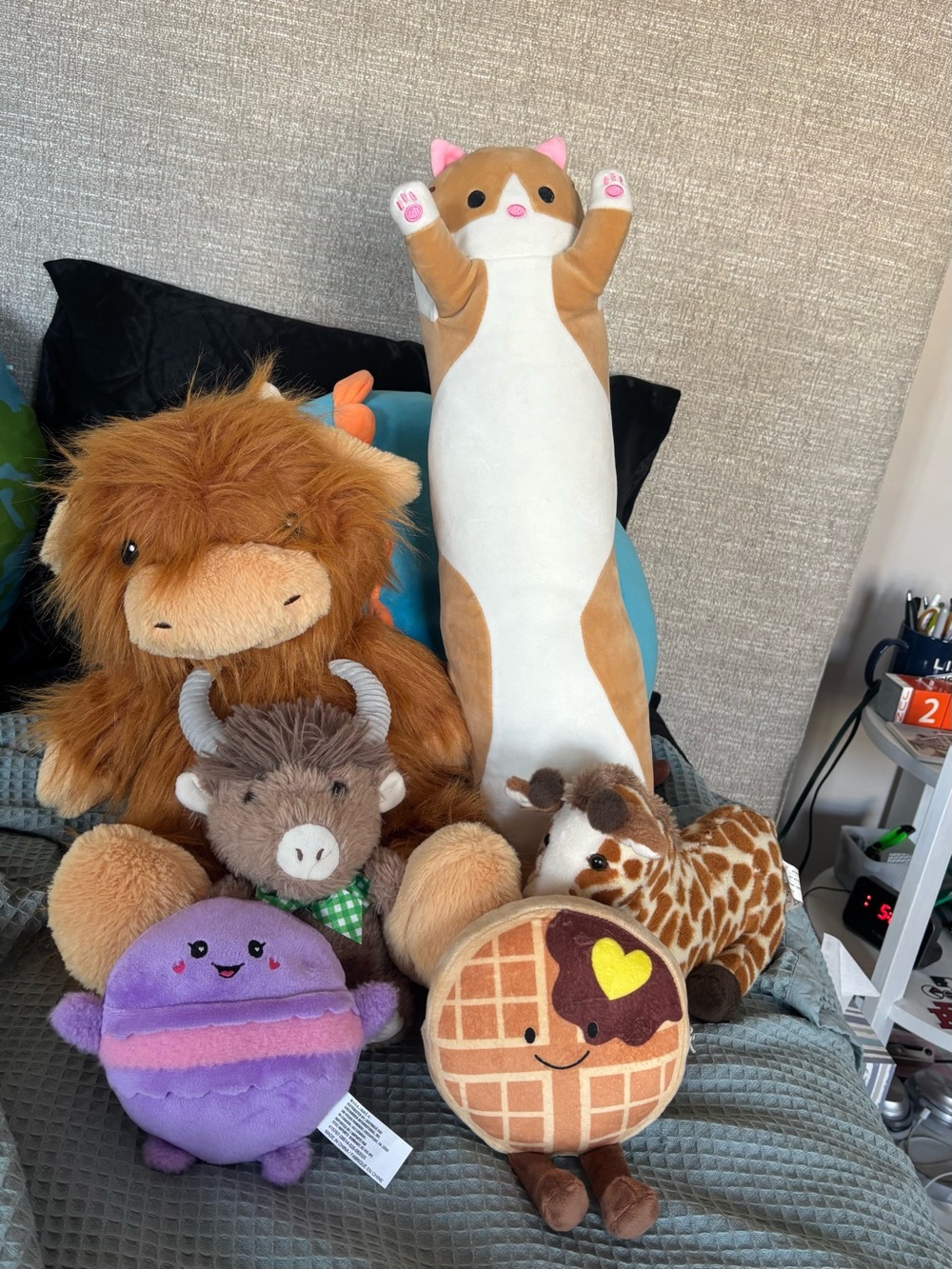 Lot of 6 mixed stuffed animals